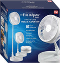 Adjustable Height 40 in. Foldable Portable Rechargeable Floor and Table Fan N182