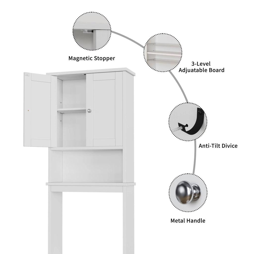 Over The Toilet Storage Cabinet White Y418912
