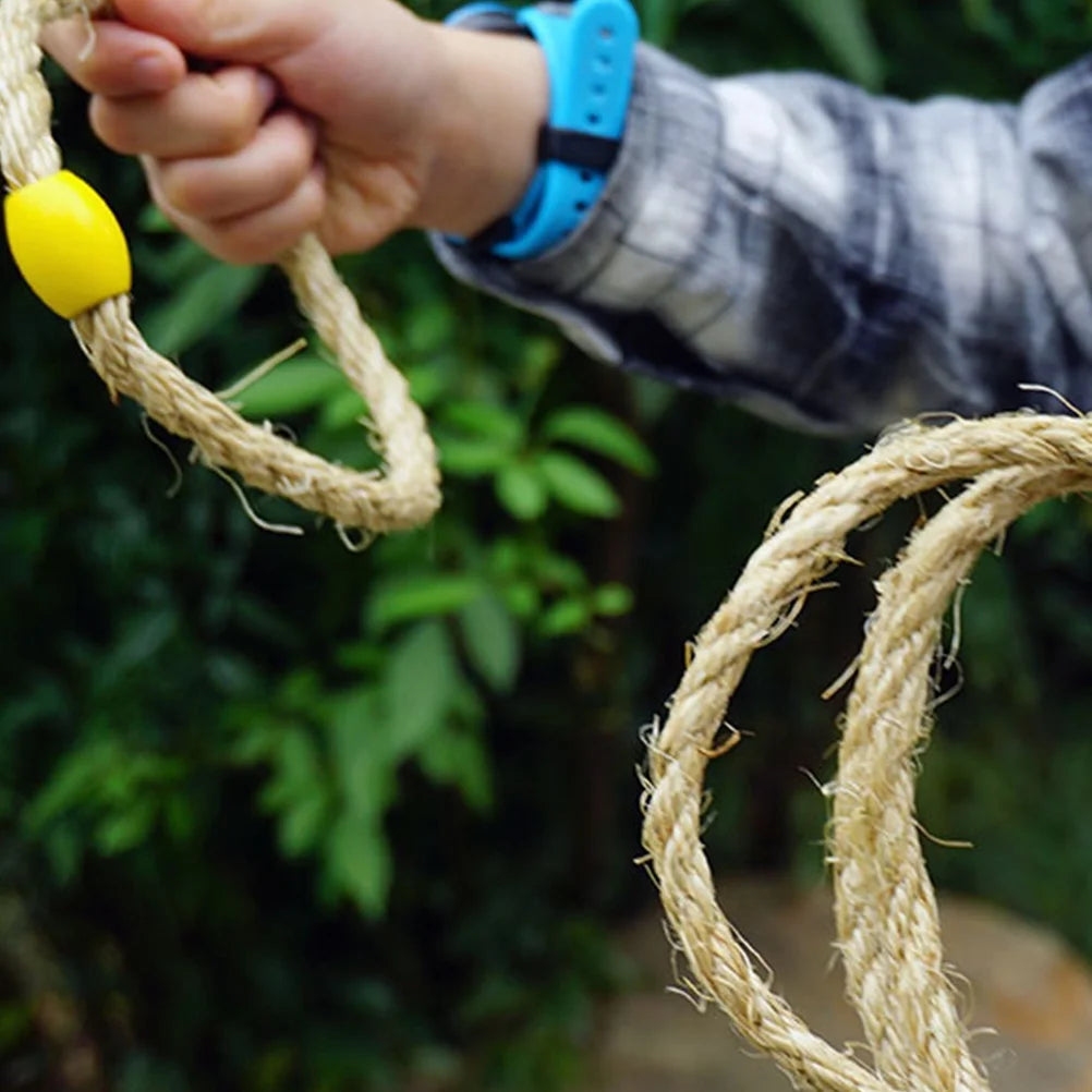 20 PCS Natural Rope Ring Toss Toy Carnival Game B692004