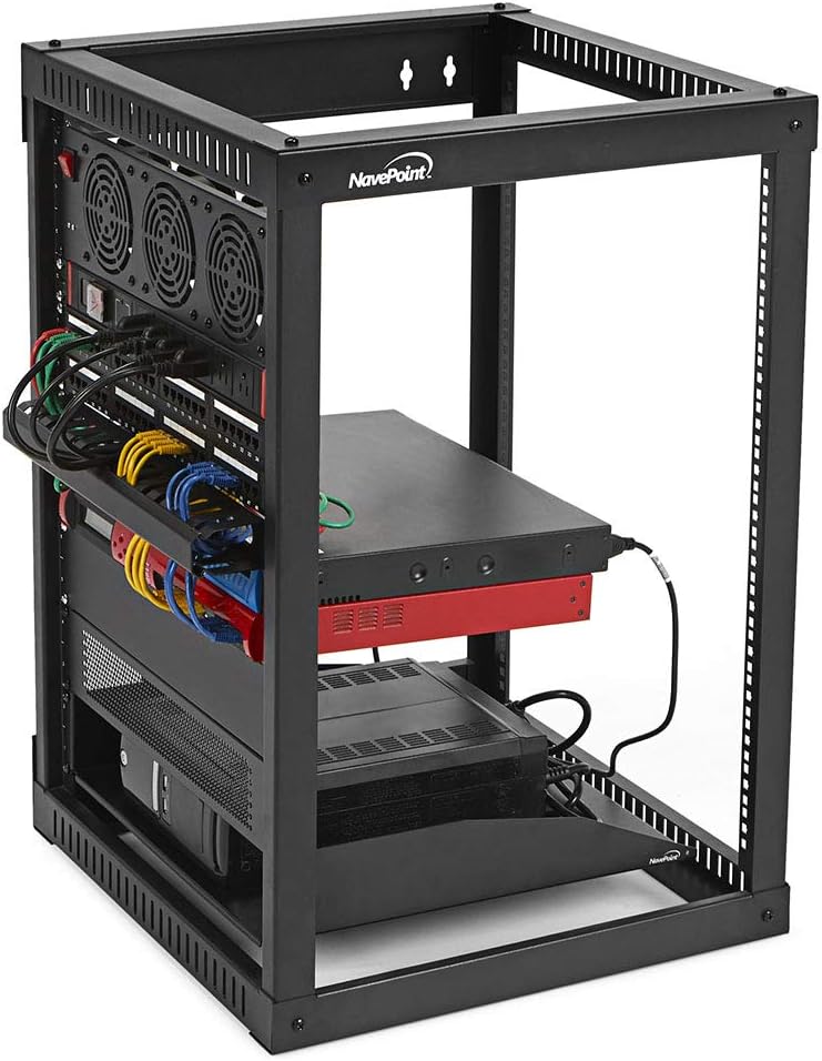 15U Wall Mount Network Rack, 22-Inch Depth, Steel G5416