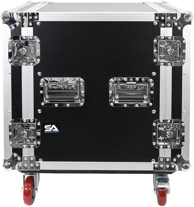 12U Pro Audio DJ Road Rack Case with Casters Y872287