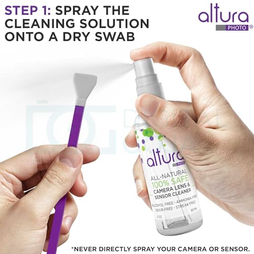 Camera Cleaning Kit with Case, Spray, Swabs, Blower, Brush, Tissue Paper P28538