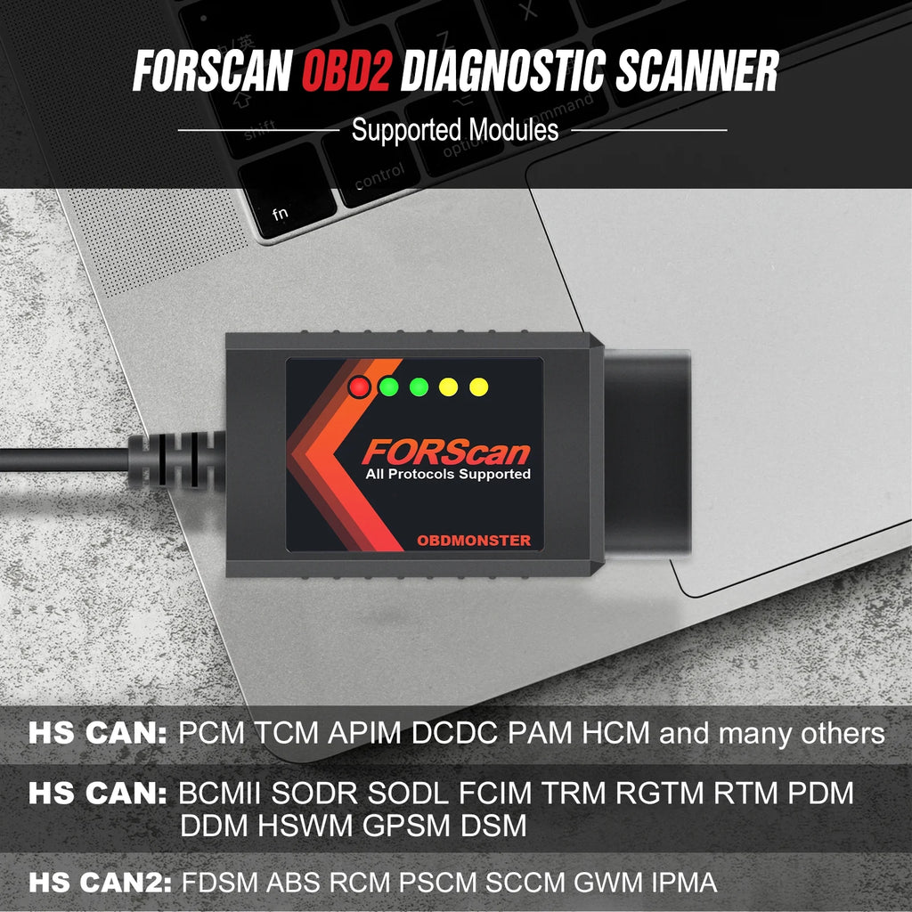 OBD2 Adapter OBDII Diagnostic Scanner via USB for Windows N4725