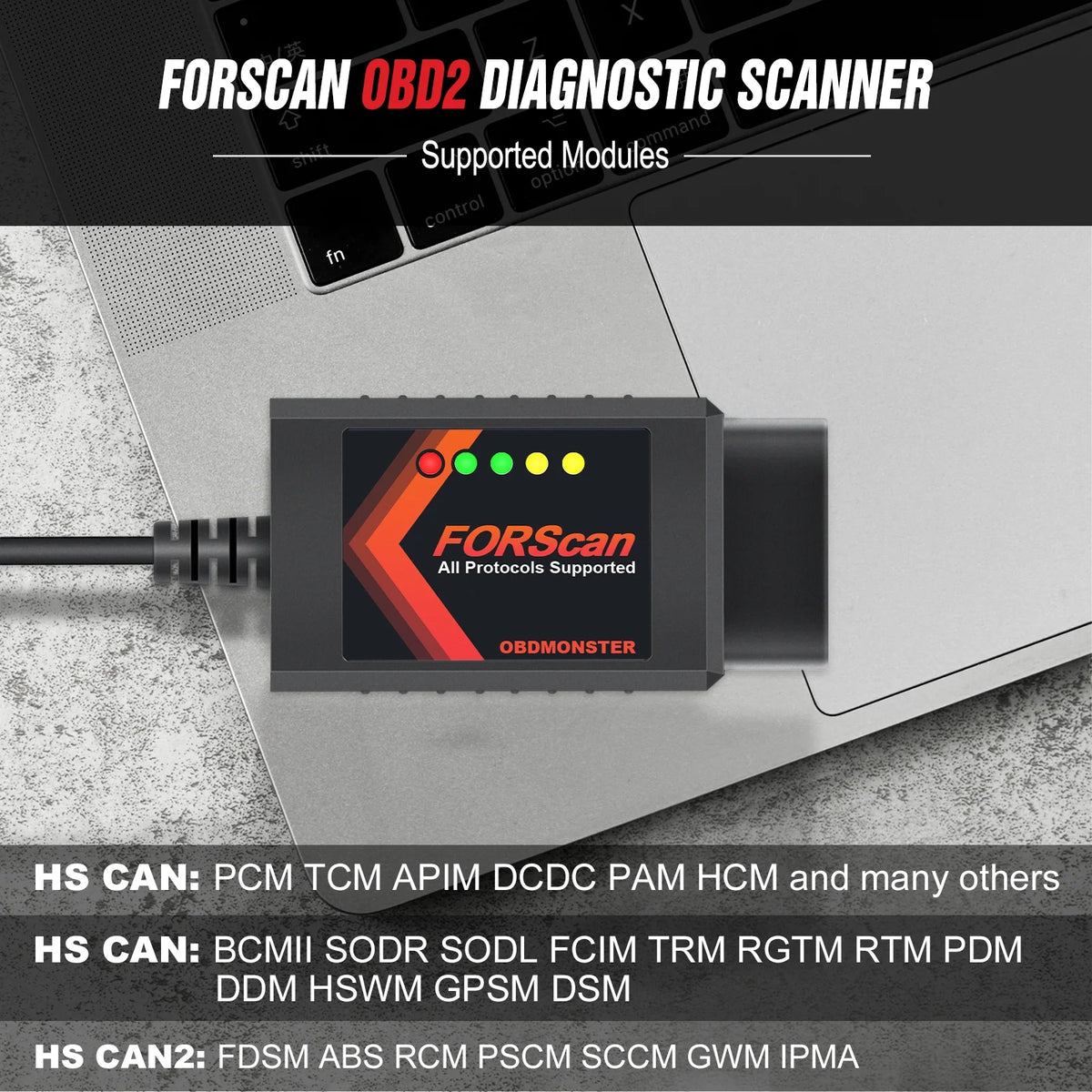 OBD2 Adapter OBDII Diagnostic Scanner via USB for Windows N4725