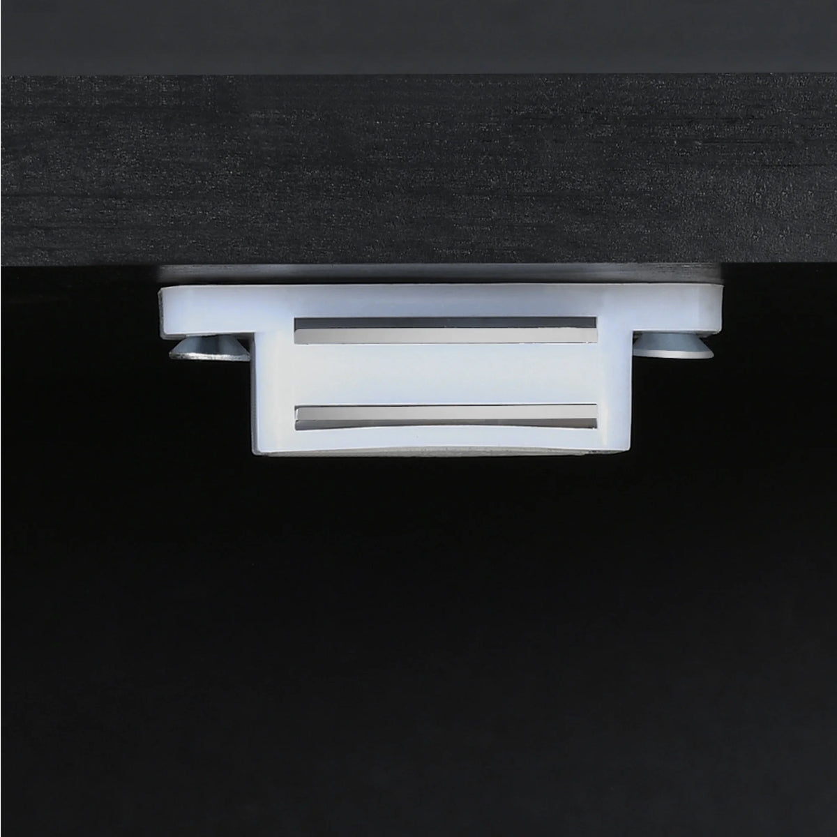 Black Over The Toilet Storage Cabinet with Door and Adjustable Shelf Z9614