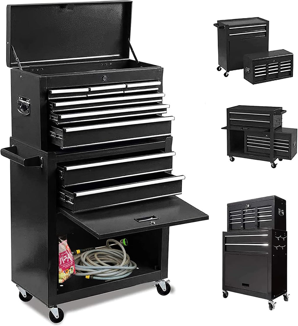 8 Drawer Rolling Tool Chest Cabinet with Lock L29200
