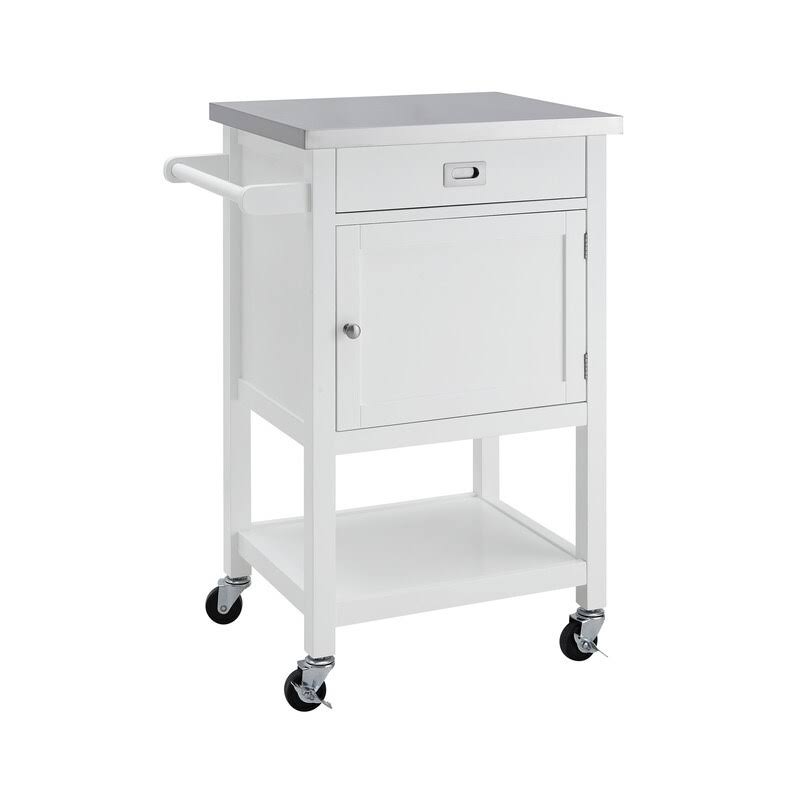 White Apartment Cart B793