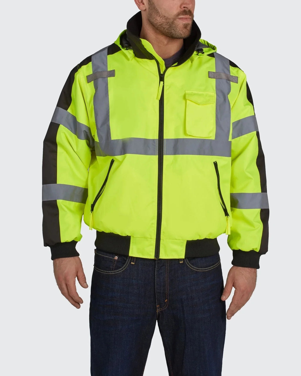 High Visibility Waterproof 3-Season Jacket P391