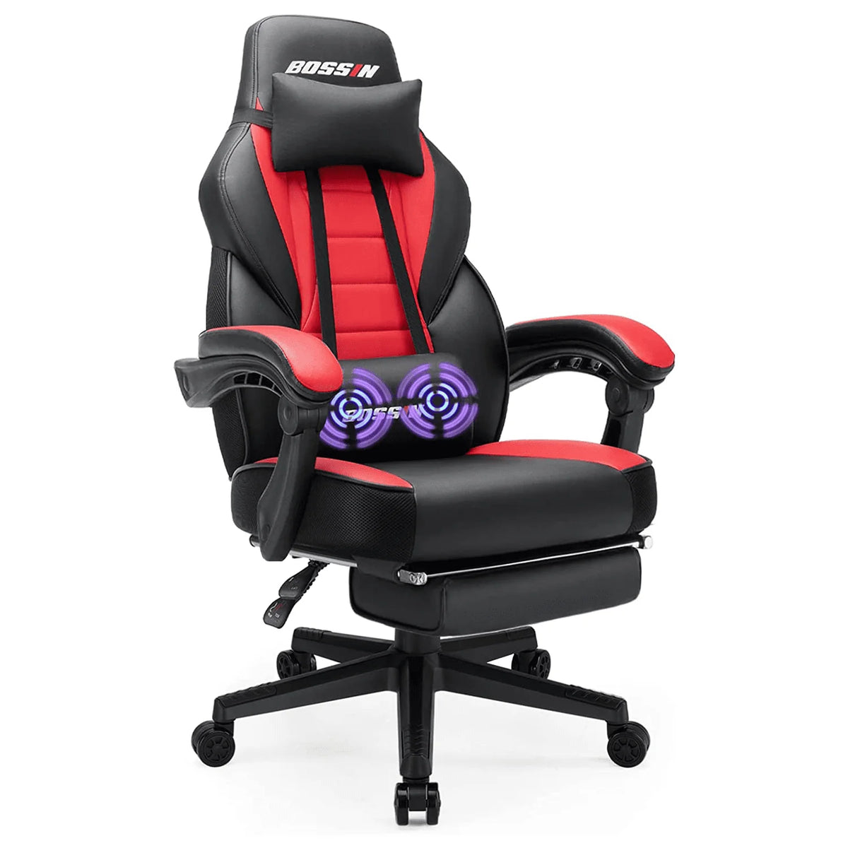 Gaming Chair with Footrest and Massage G164087