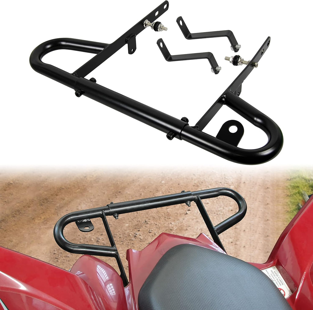 Black Aluminum Rear Bumper Assembly Kit for Yamaha Raptor 700 2006-2022, Pack of 2 E763255
