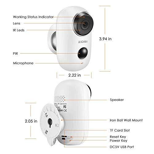 1080p Wireless Battery Security Camera with Solar Panel E948