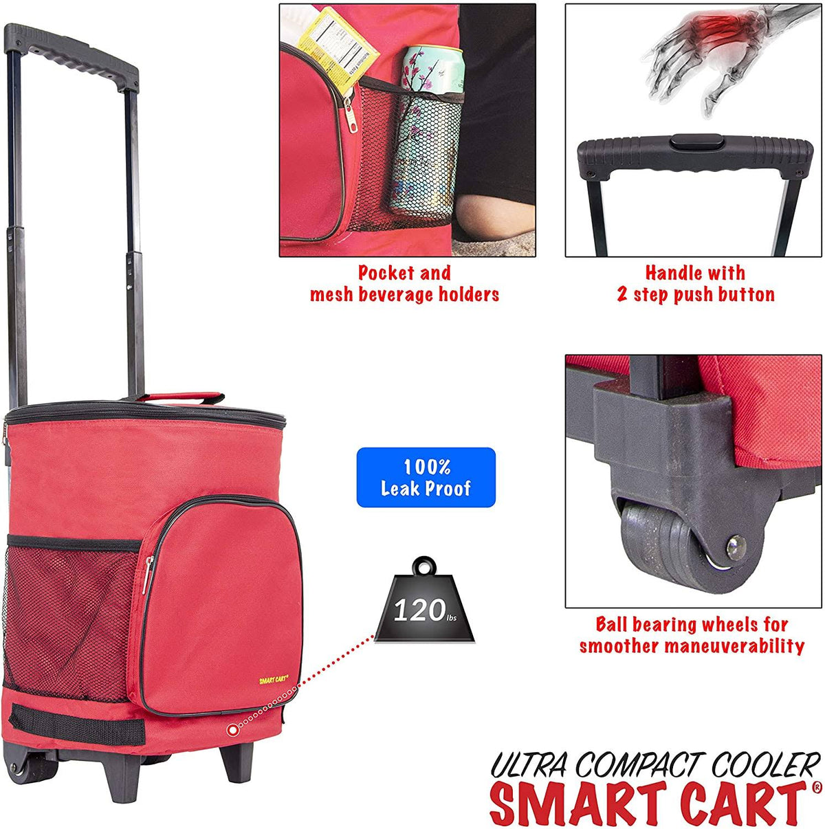 Red Ultra Compact Cooler Cart E720