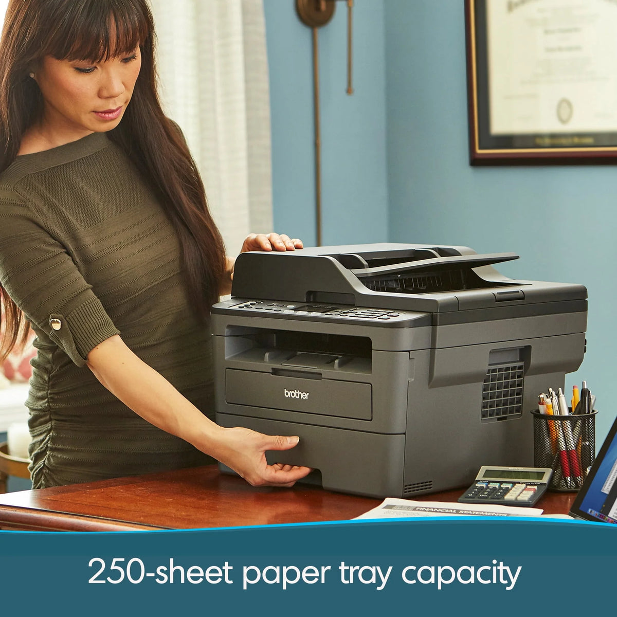 Restored Compact Laser All-in-One Printer, Wireless Duplex Printing A15314