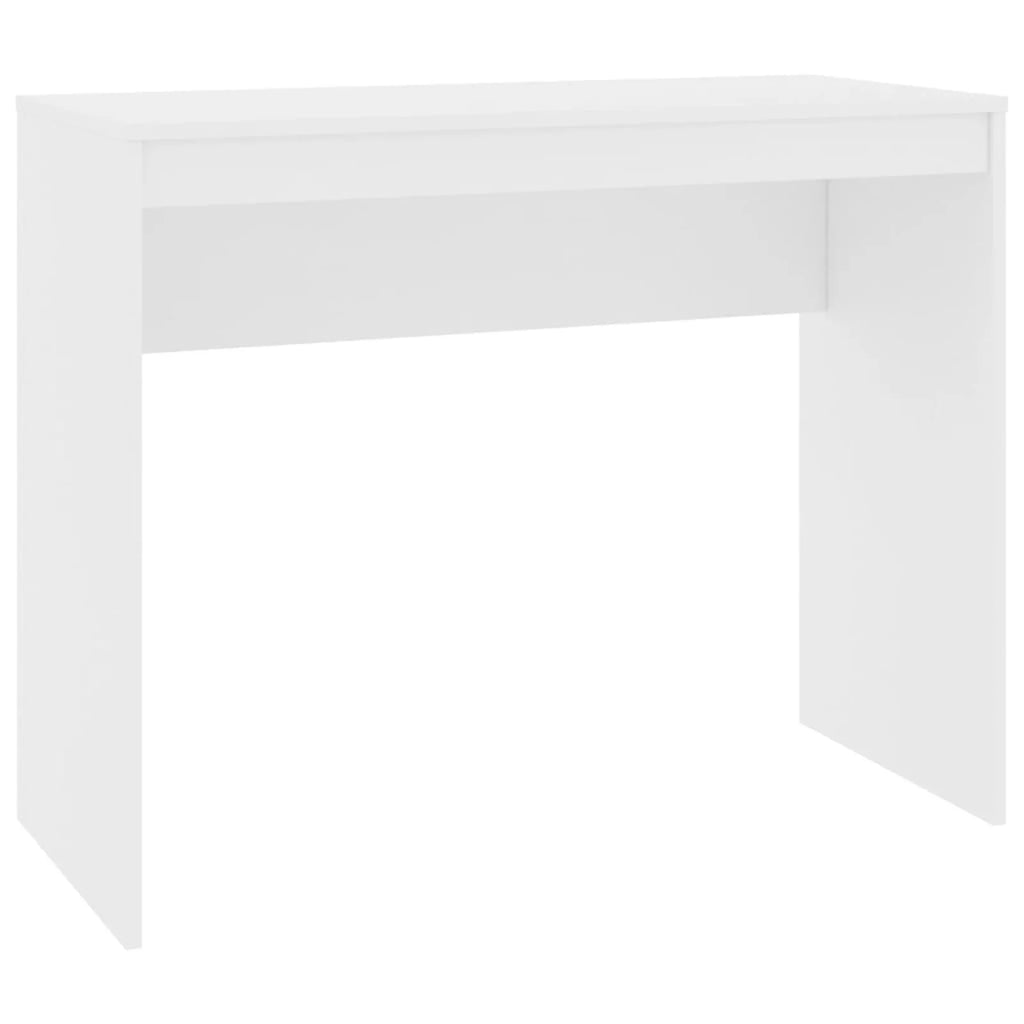 White Chipboard Computer Desk H425