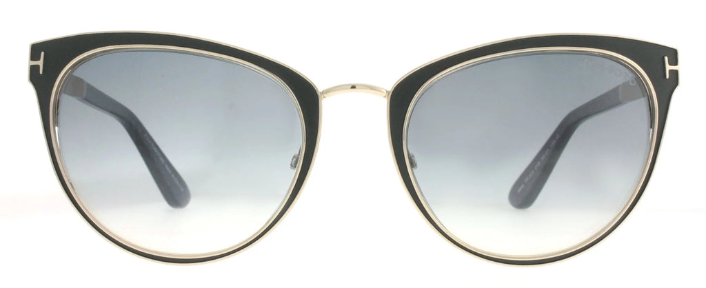 Matte Black Purple Gold Cat Eye Womens Sunglasses N2384