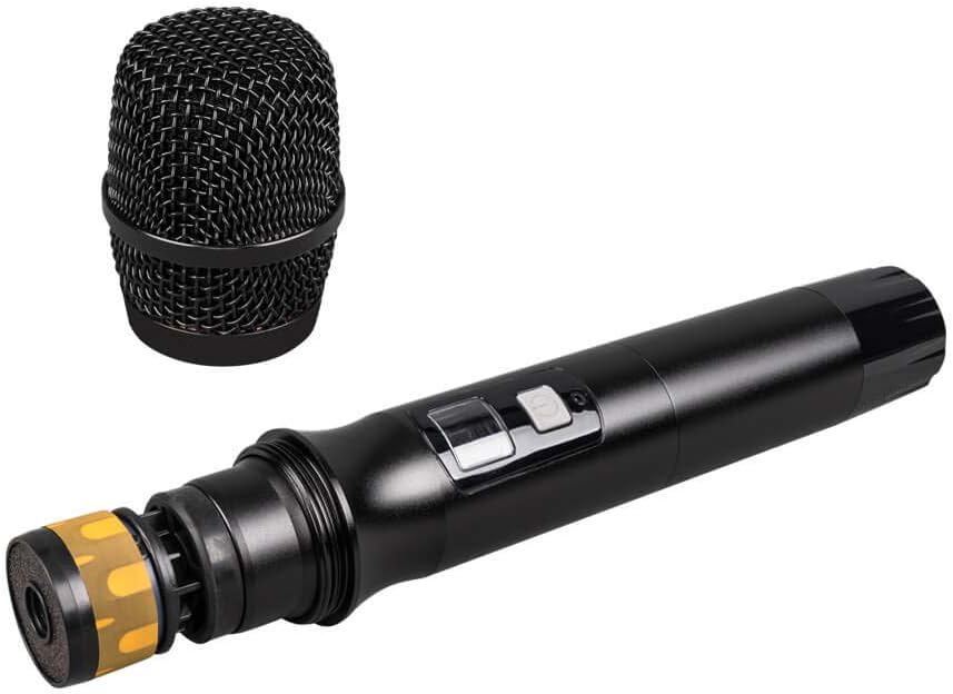 UHF 4 Channel Wireless Microphone System with 4 Handheld Metal Mics C27337