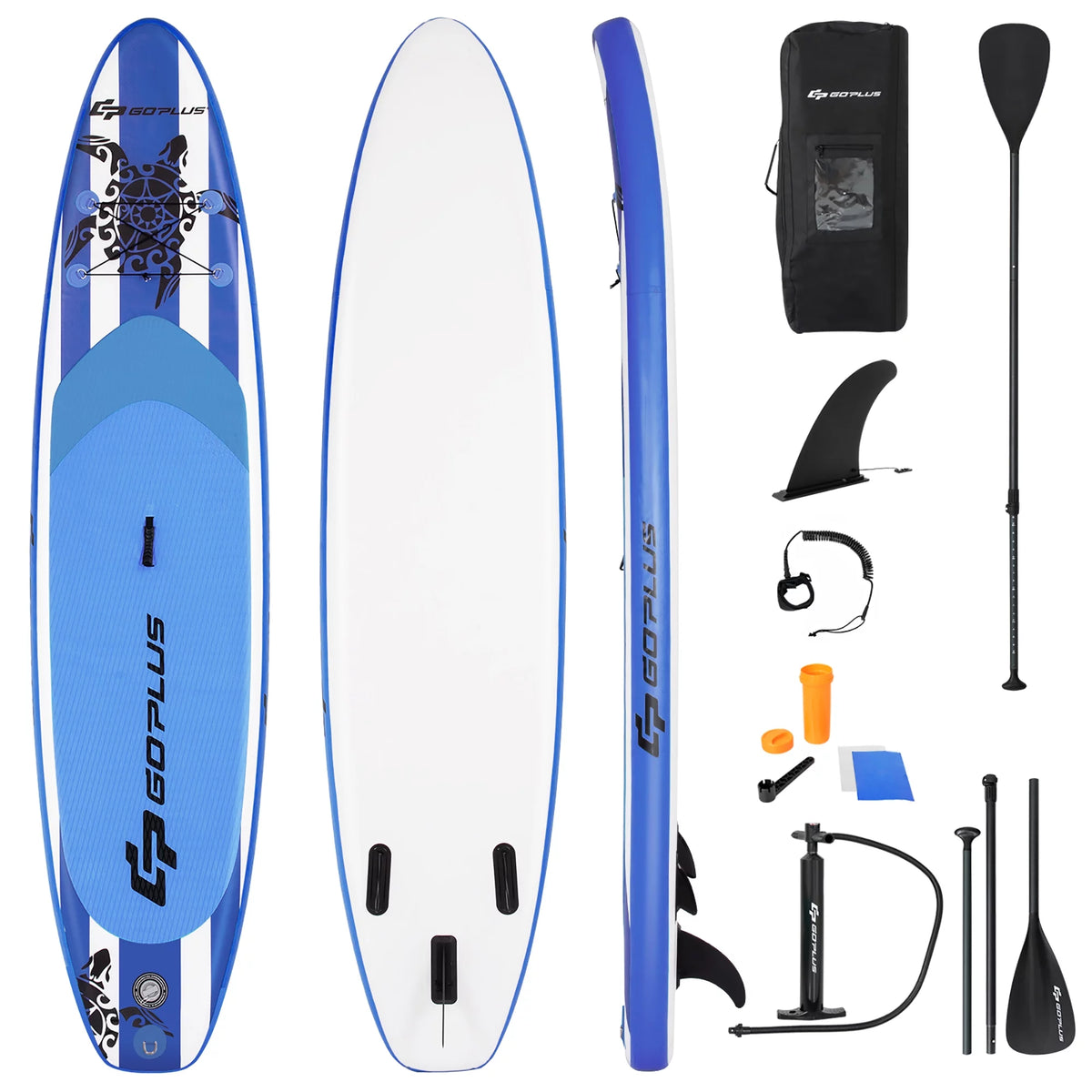 10.5' Inflatable Stand Up Paddle Board with Carry Bag W87022