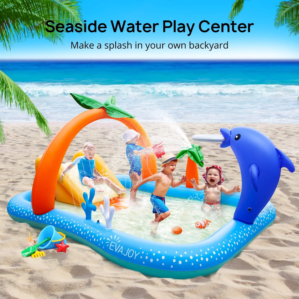 Inflatable Rectangular Swimming Pool T7364