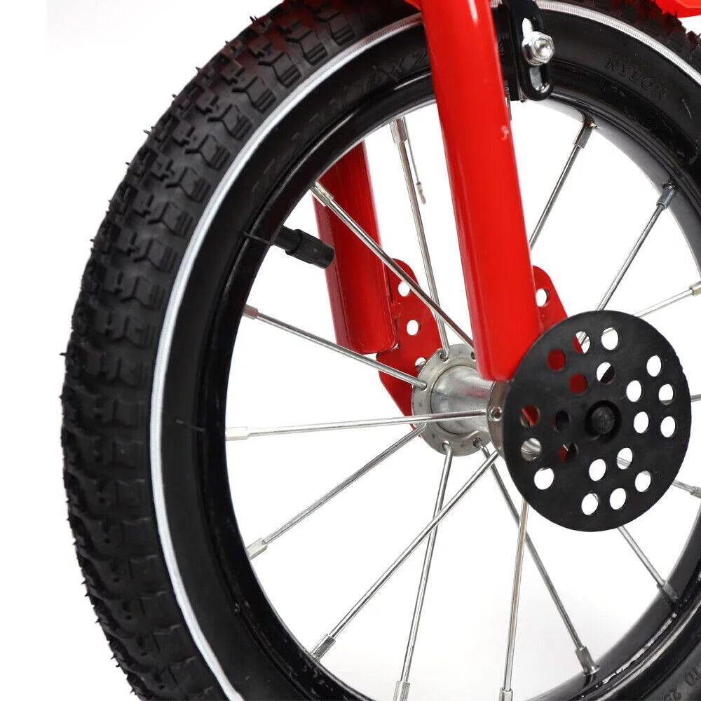 Yellow 14 Inch Kids Bike with Training Wheels N971