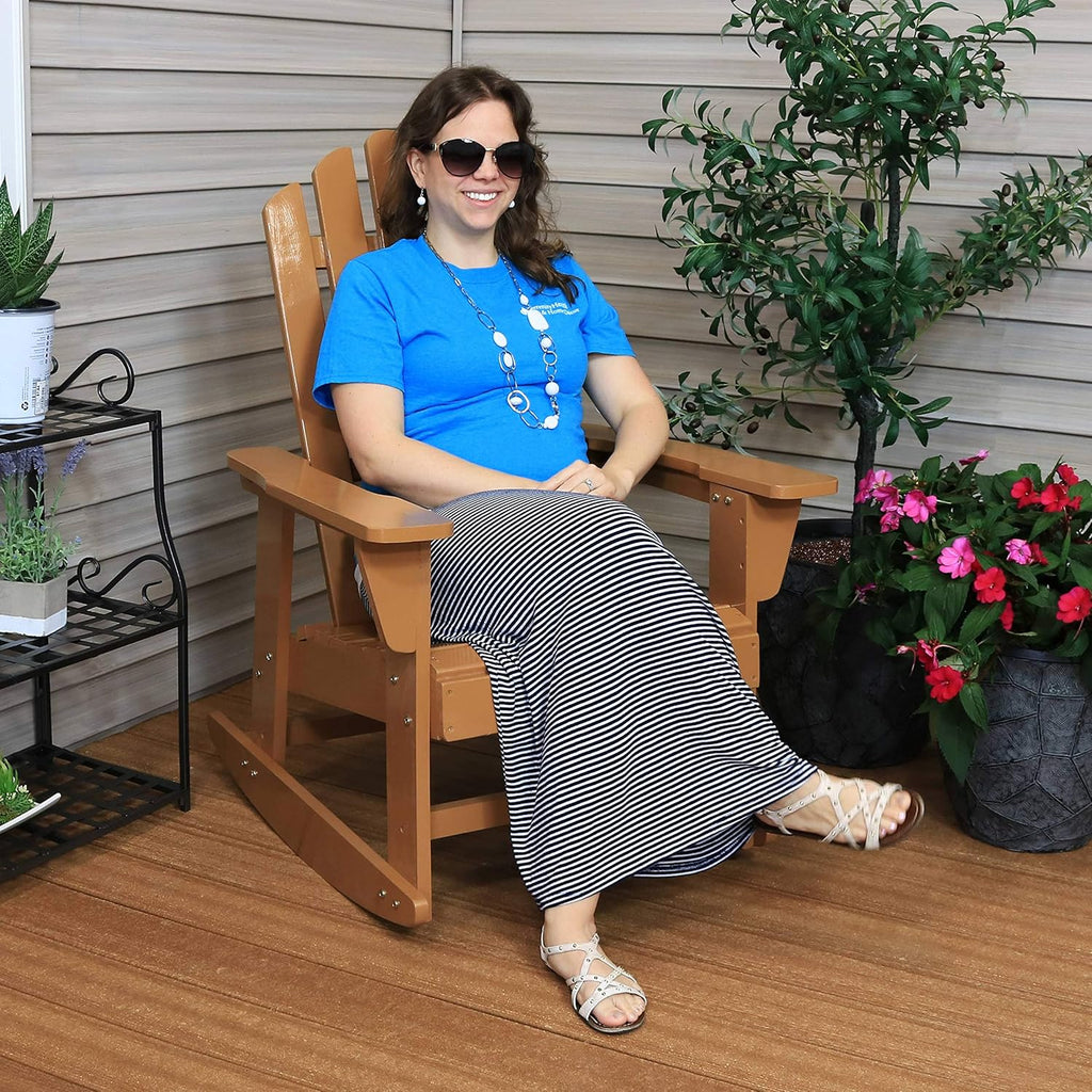 Adirondack Rocking Chair with Cedar Finish L13882