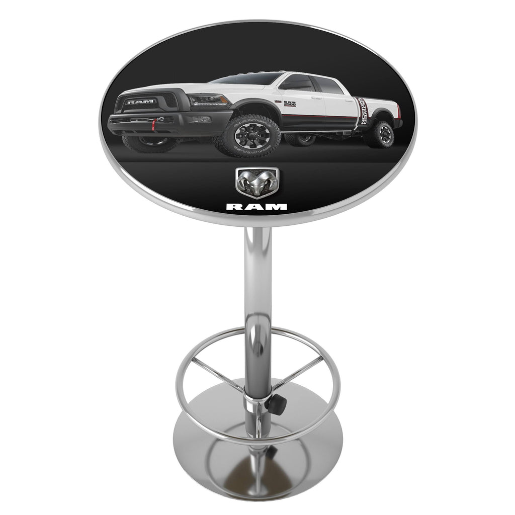 Round Bar Table with Metal Base I846402