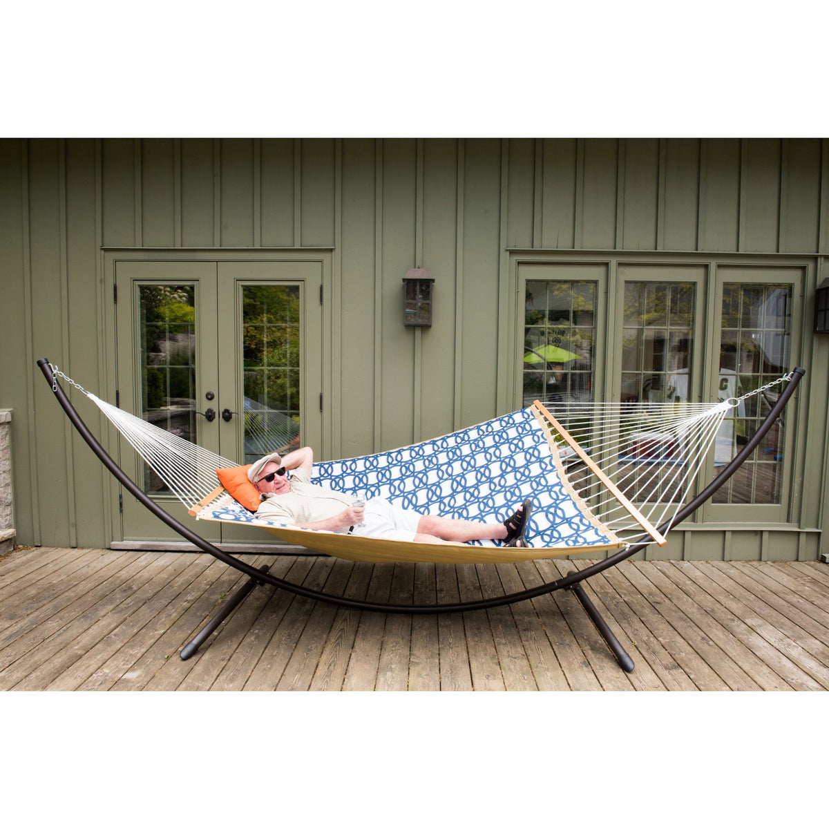 Quilted Fabric Double Hammock I61381