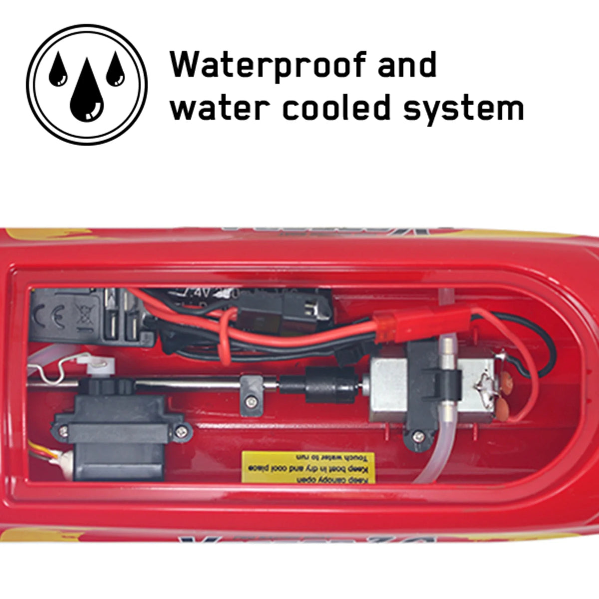 Remote Control Boat 30kmh High Speed 2.4GHz with 2 Battery K289623