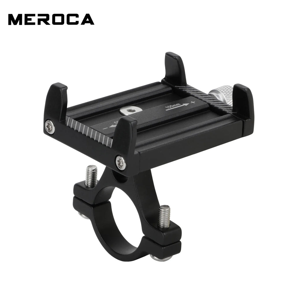 Black Metal Mobile Phone Holder for Motorcycle Scooter O99412