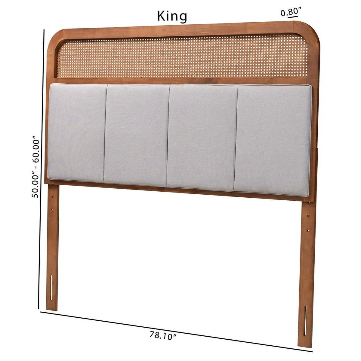 Wood & Fabric King Size Headboard C443406