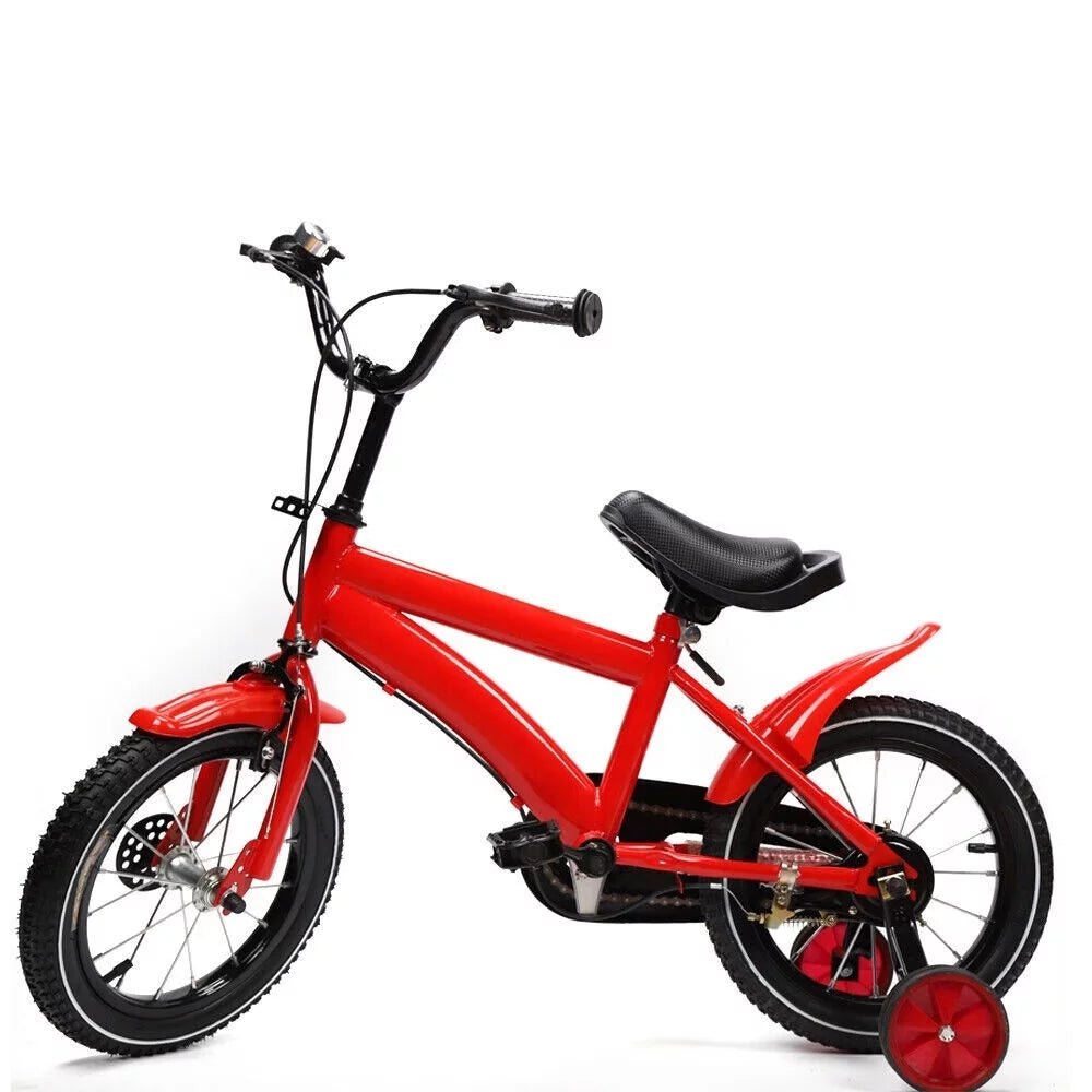 Yellow 14 Inch Kids Bike with Training Wheels N971