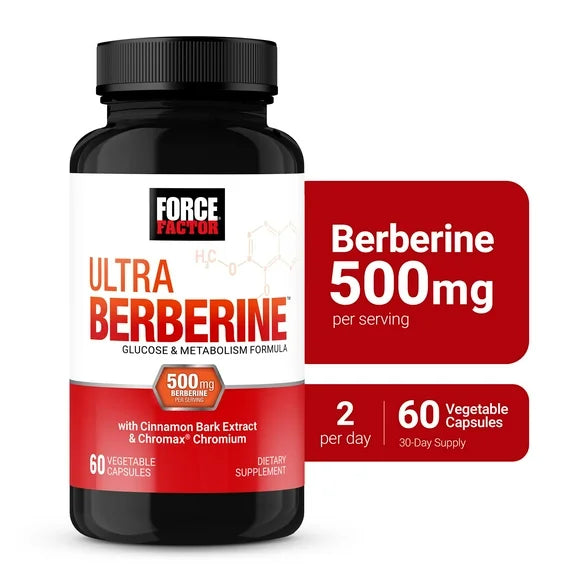 Berberine Dietary Supplement 60 Vegetable Capsules P9974