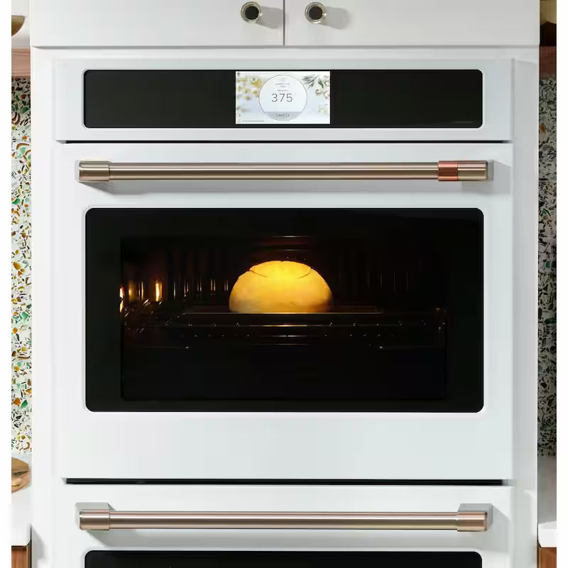 30 in. Smart Double Electric Wall Oven with Convection Self-Cleaning in Matte White X641