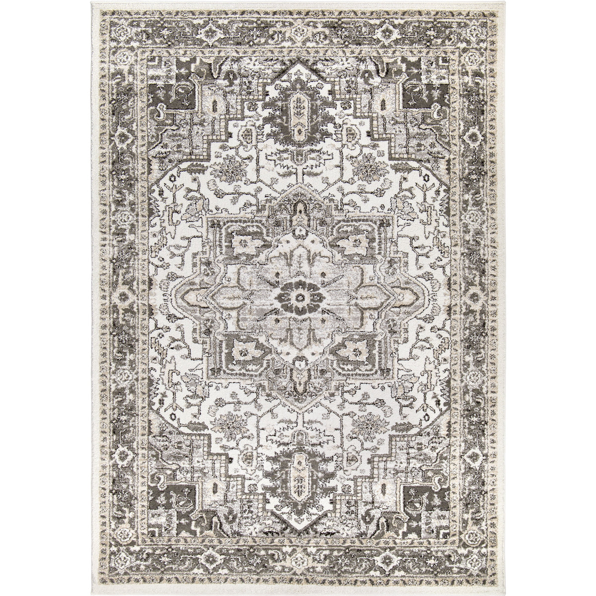 Natural Floral Area Rug I95492