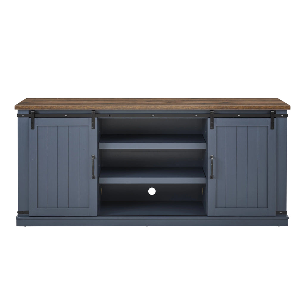 Farmhouse Sliding Barn Door TV Stand G414536