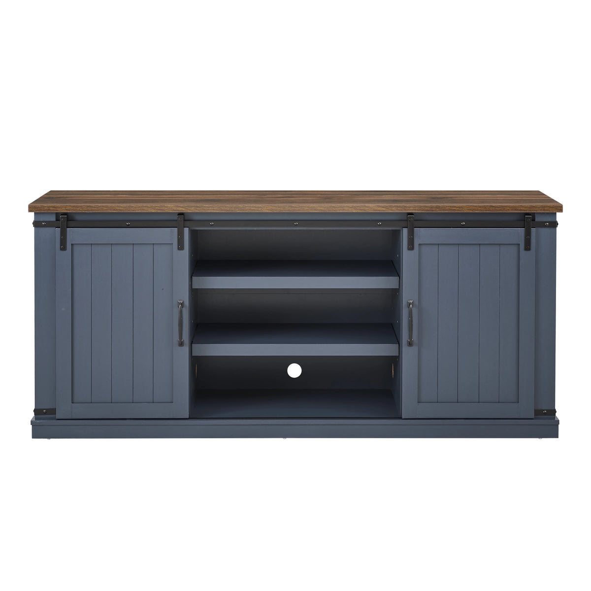 Farmhouse Sliding Barn Door TV Stand G414536