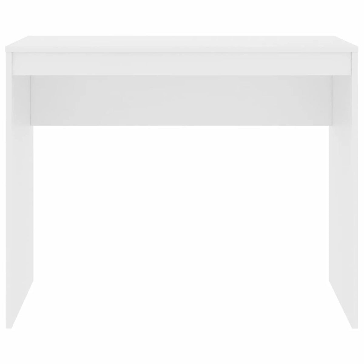 White Chipboard Computer Desk H425