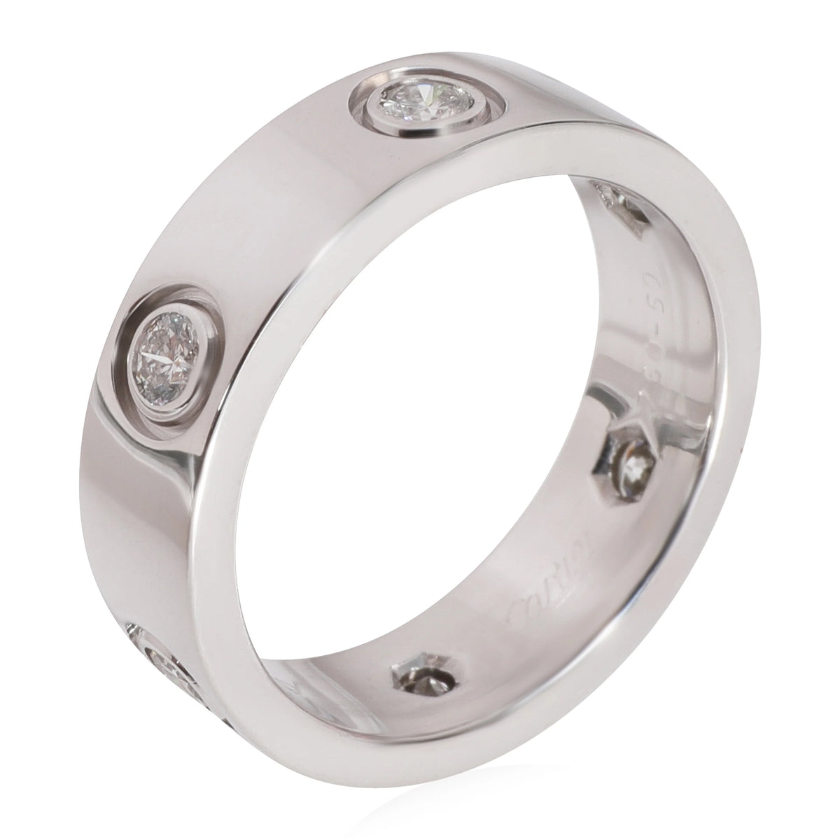 18k White Gold Diamond Ring 0.46 CTW Pre-Owned G482