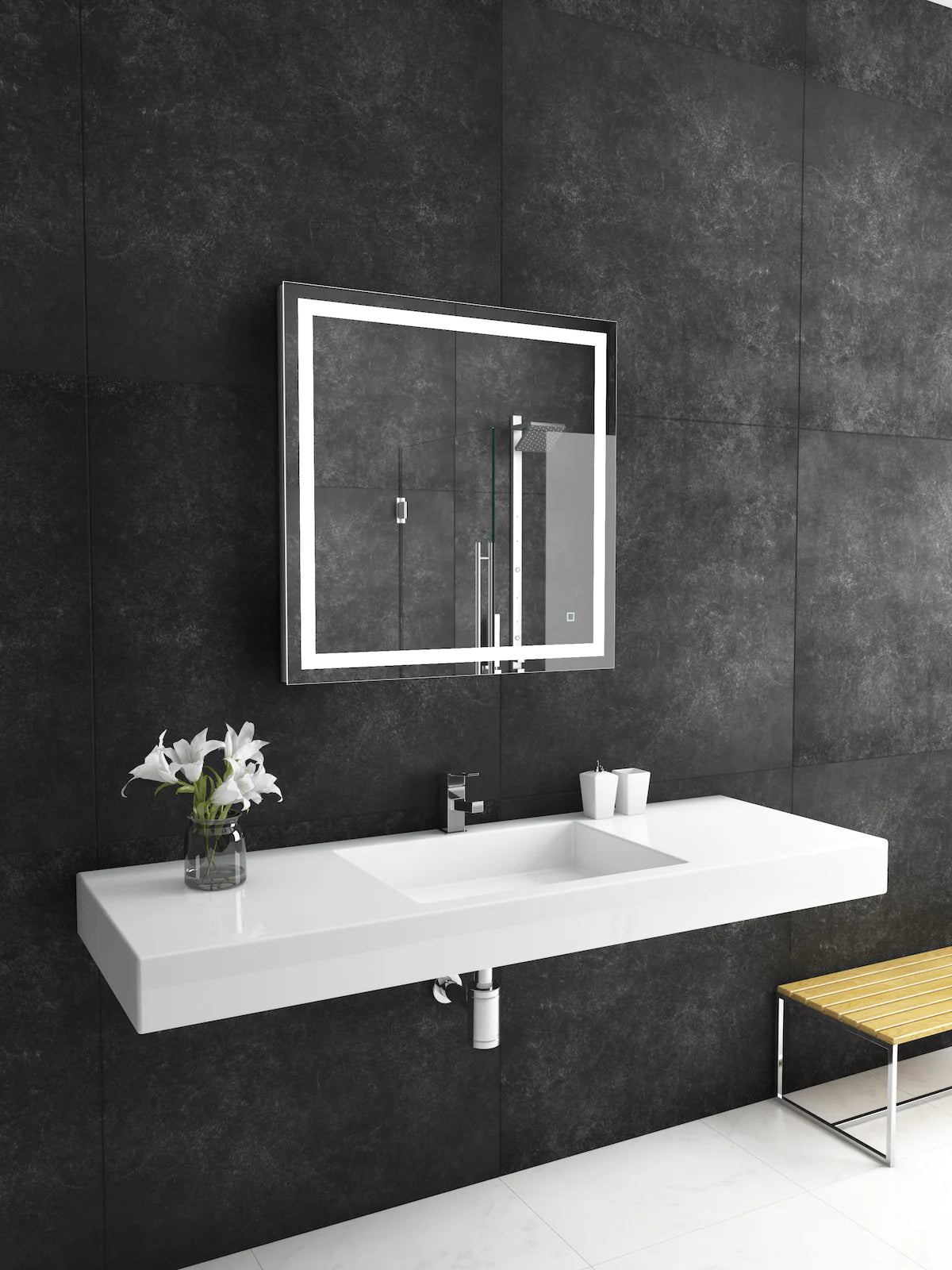 32 x 32 Rectangle Mirror With Touch Dim Switch 6000K J632221