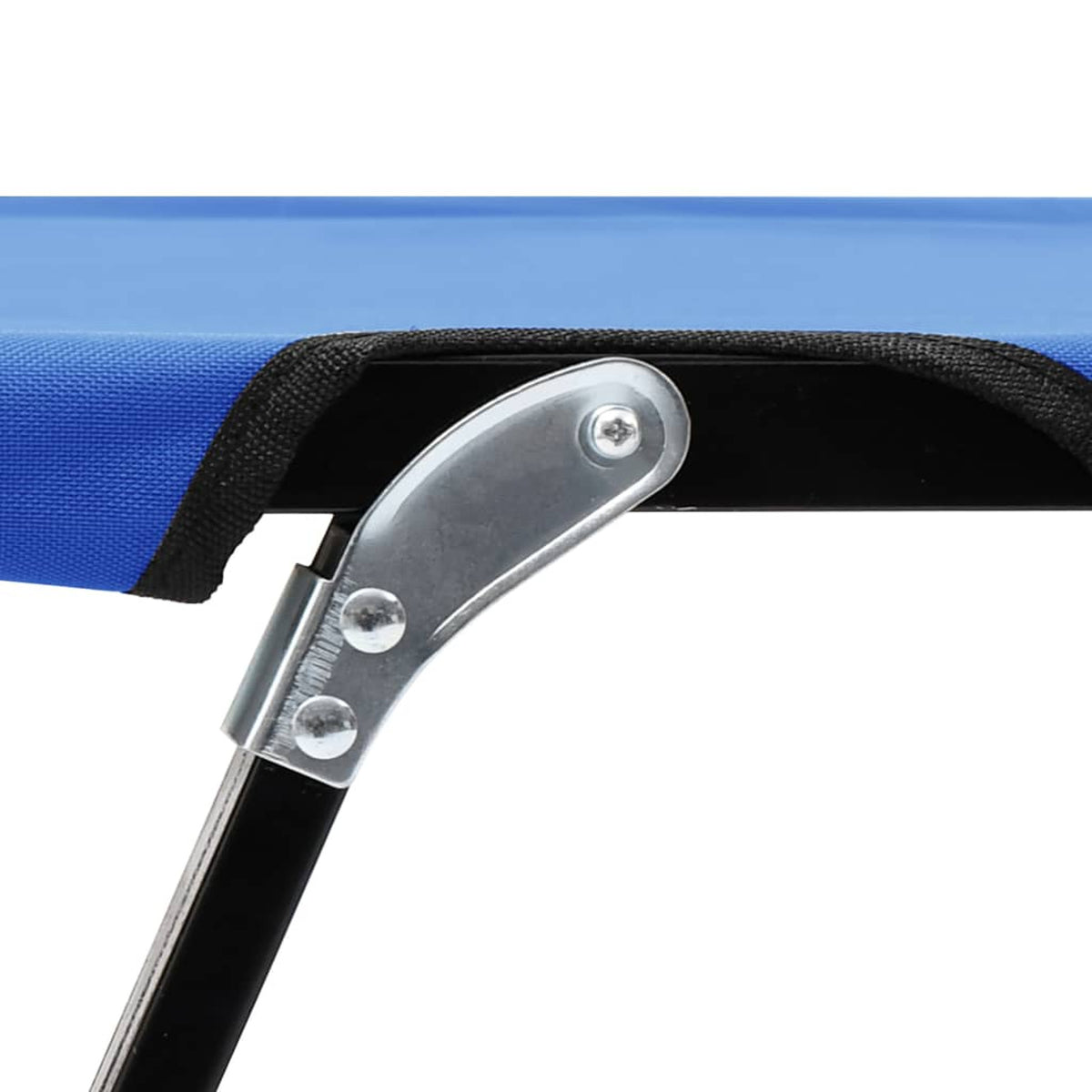 Blue Folding Fabric Steel Frame Camping Cot O304632