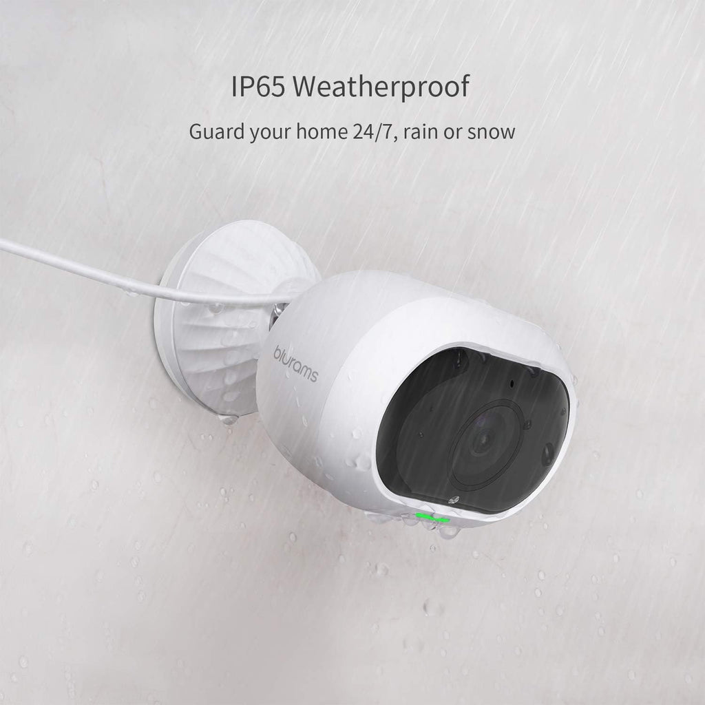 Outdoor Security Camera with 2-Way Audio, Night Vision, Siren, Weatherproof Y446