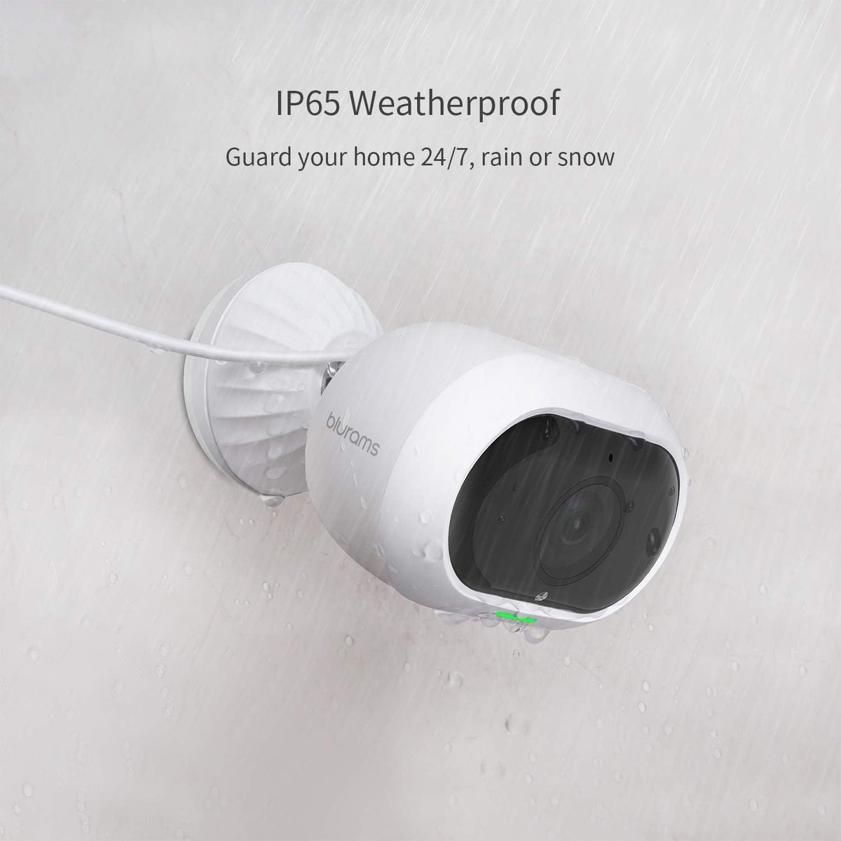 Outdoor Security Camera with 2-Way Audio, Night Vision, Siren, Weatherproof Y446