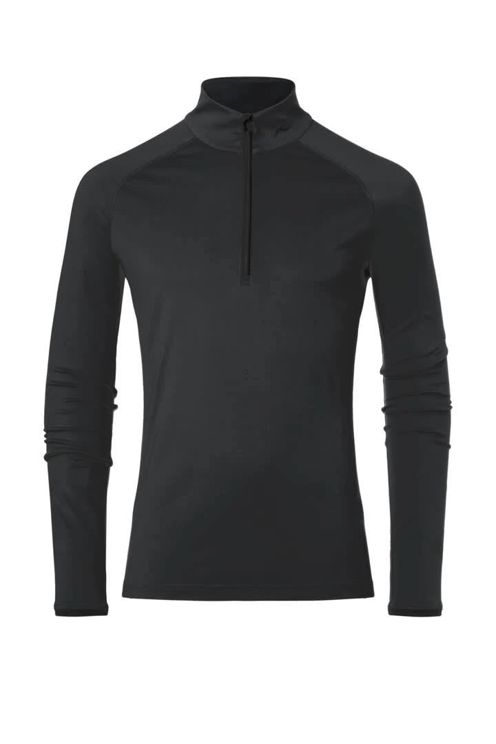 Men Halfzip Black Casual Jacket K8970