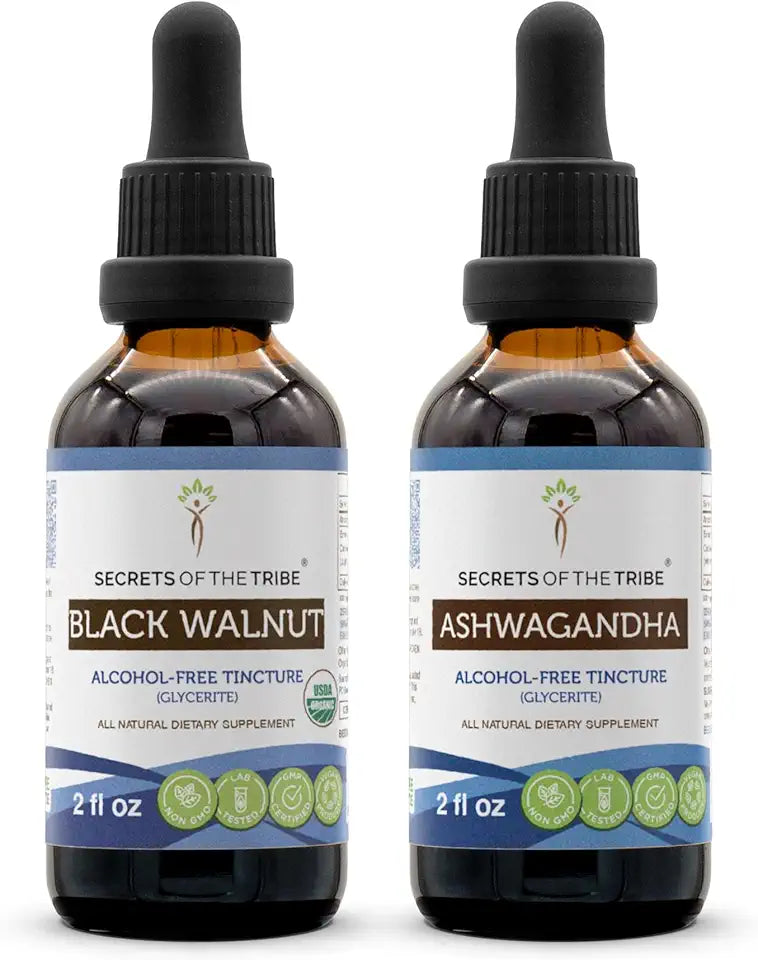 Black Walnut and Ashwagandha Liquid Extract 2x2 fl oz C934409