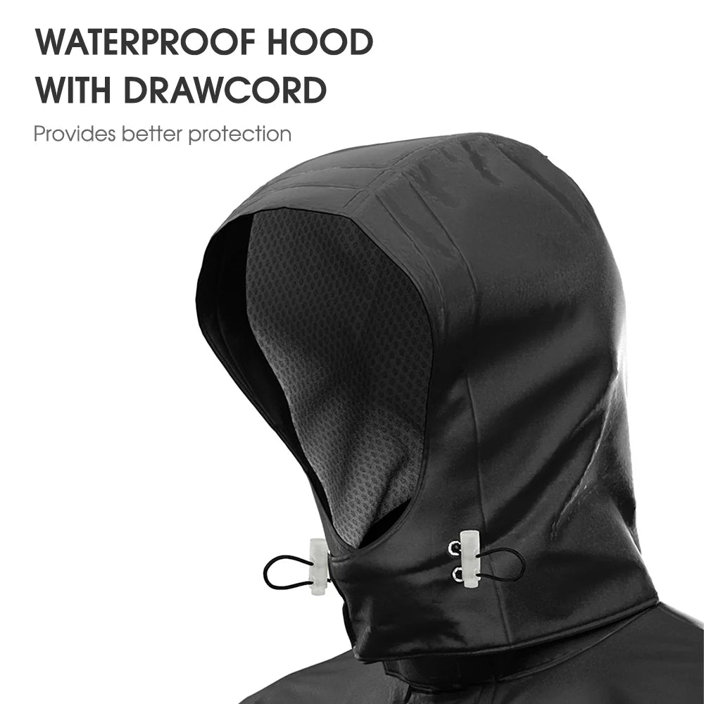 Men Motorcycle Reflective Waterproof Rain Jacket and Pants Rain Gear Q3983