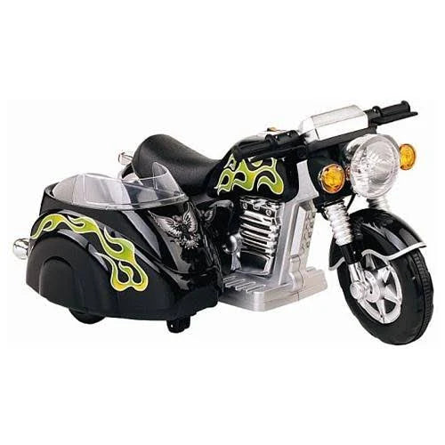 Black Motorcycle with Side Car N9239