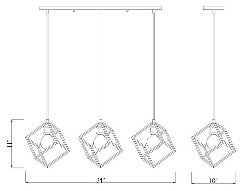3 Light Island Light Bronze Finish K211