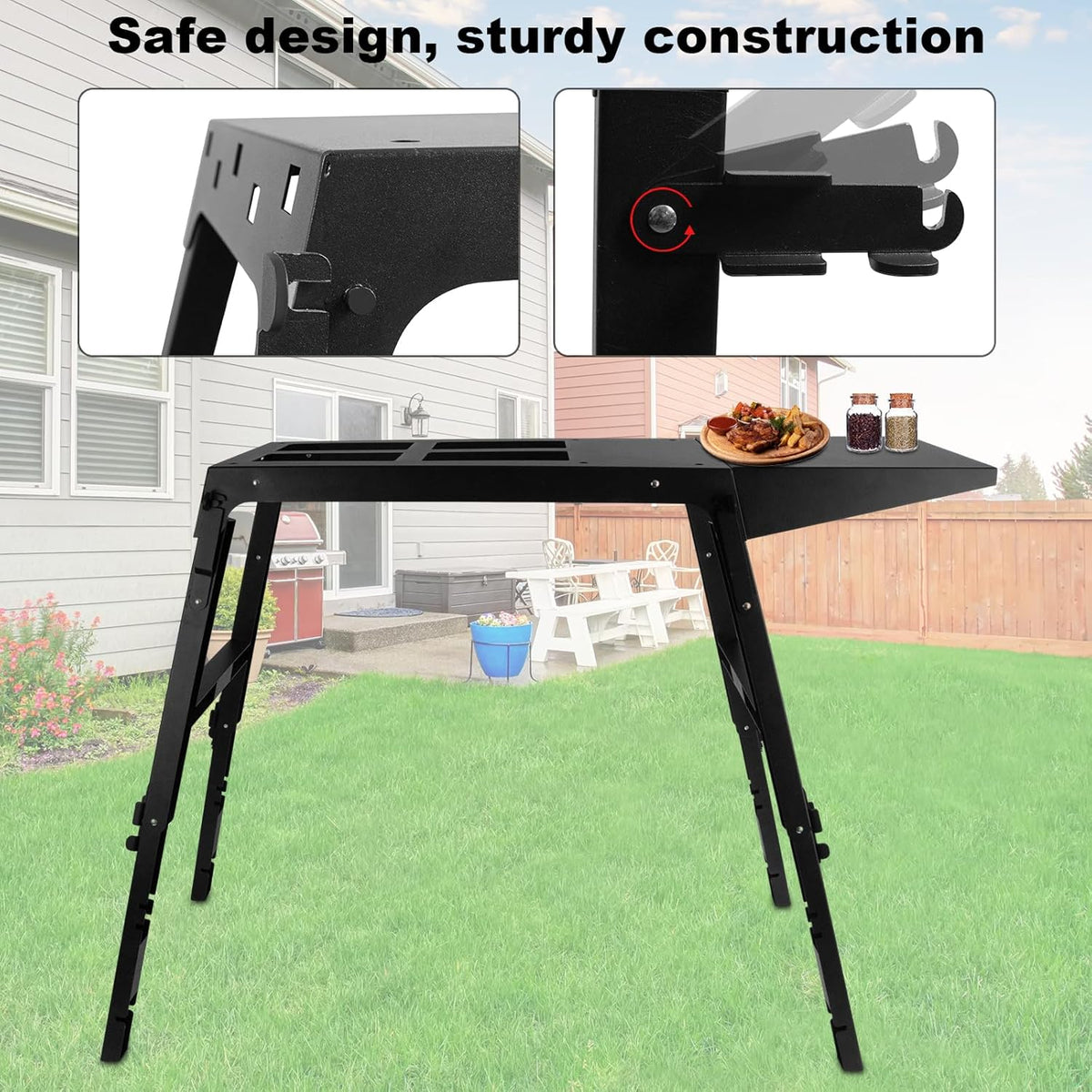 Portable Griddle Stand for Outdoor Camping Cooking X631