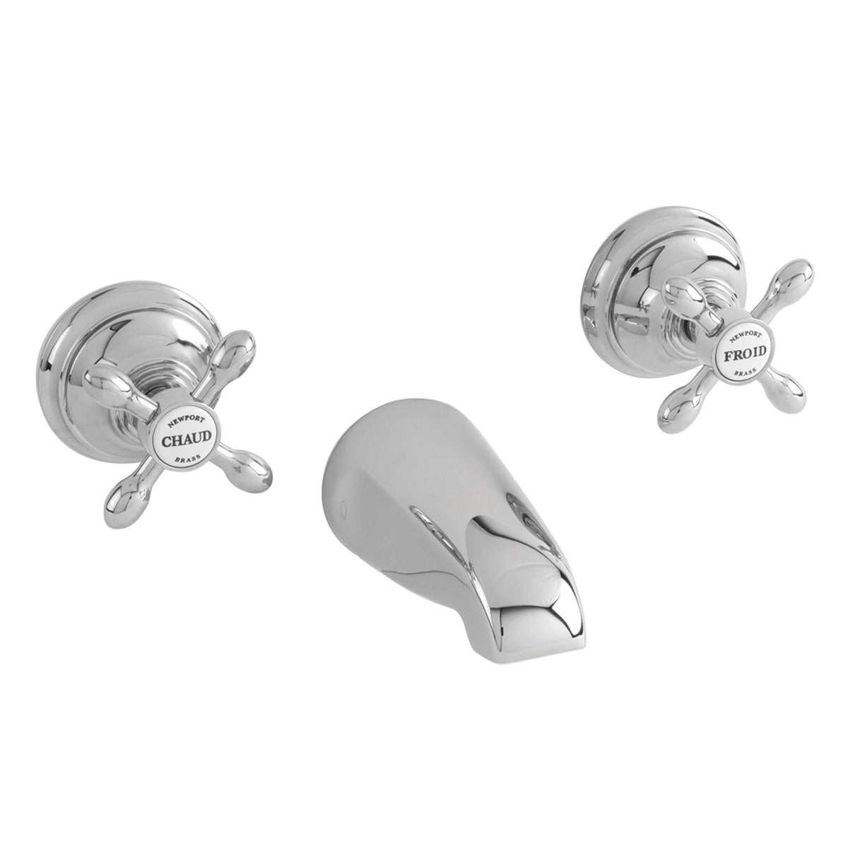 Matte White Wall Mount Tub Faucet V82486