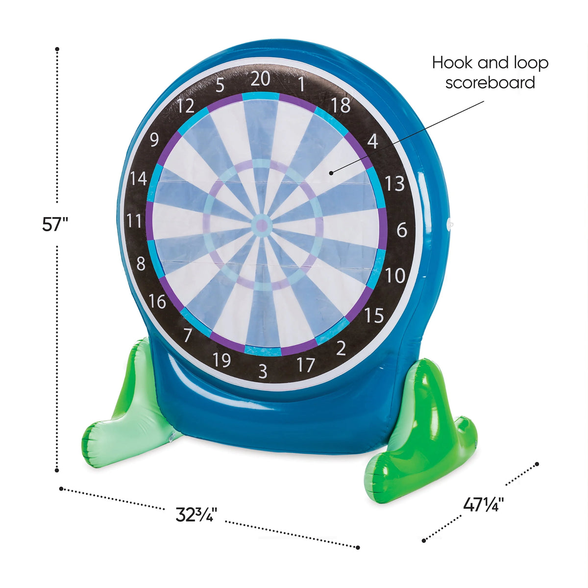 57-Inch Inflatable 2-in-1 Darts and Soccer Game B15279