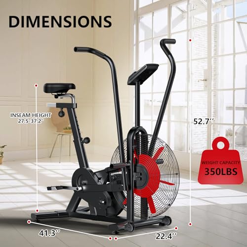 Air Resistance Exercise Bike with Dual Action Handlebars M398663
